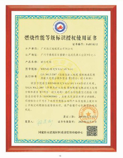 烯燒等級(jí)證書